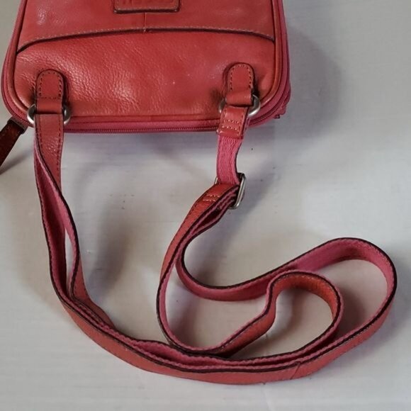 Fossil Leather Messenger Bag Crossbody Shoulder Tote Handbag WOMEN'S WOMAN'S - Picture 6 of 16